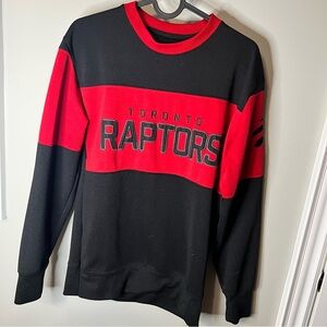 NBA Toronto Raptors Black and Red Crewneck Sweater